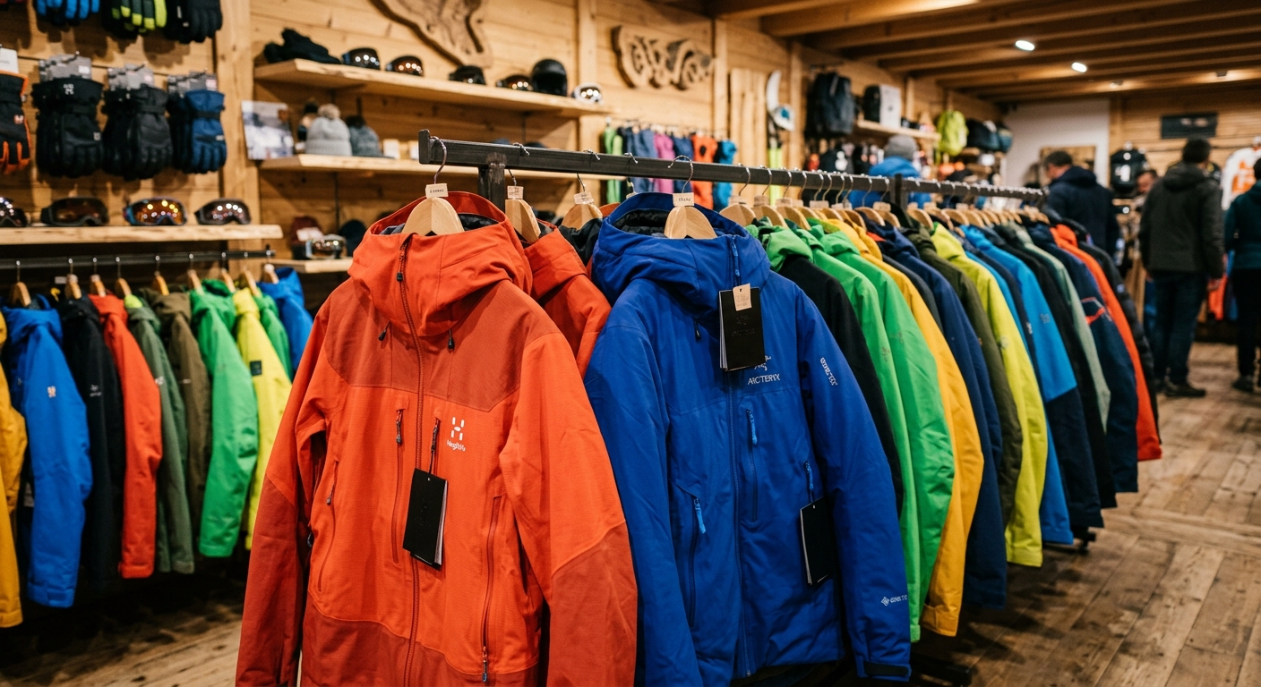 Sélection de vêtements techniques d'hiver