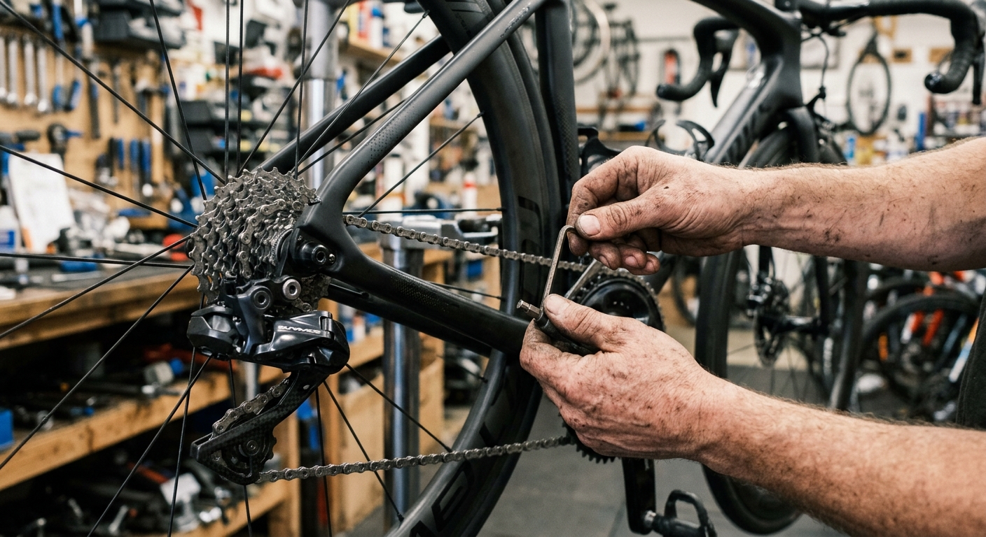 Réglage précis d'un dérailleur de vélo tout terrain